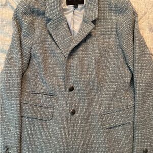 Banana Republic Textured Gray Blazer
